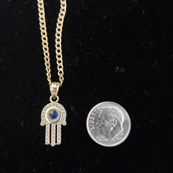 10kt Gold Chain and Pendant